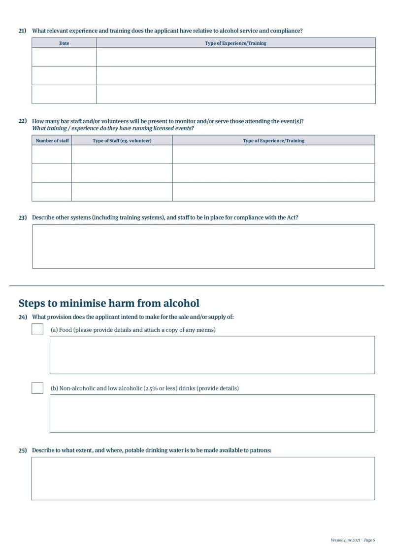 Large thumbnail of Special Licence Application Form - Jun 2021