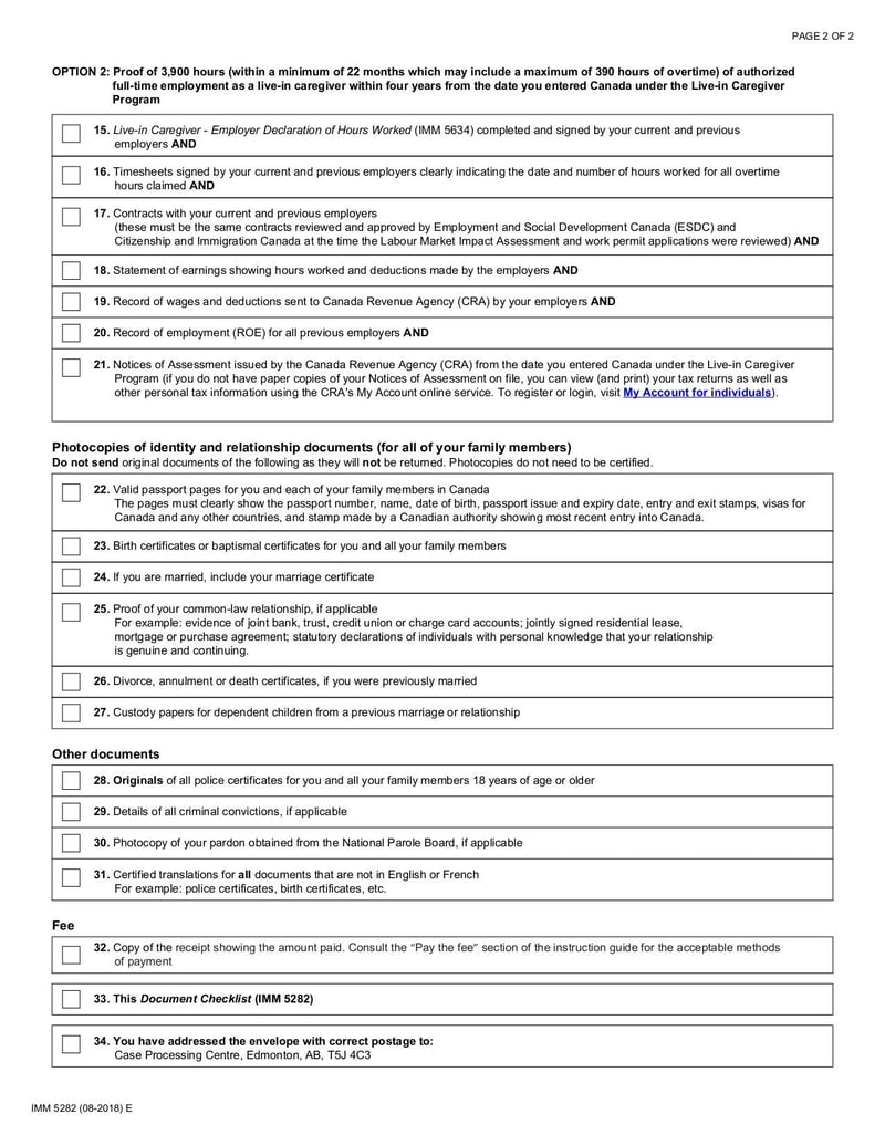 Large thumbnail of Form IMM 5282E - Aug 2018