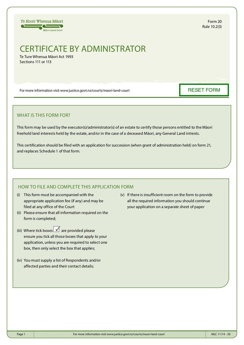 Large thumbnail of Form 20 - Oct 2015
