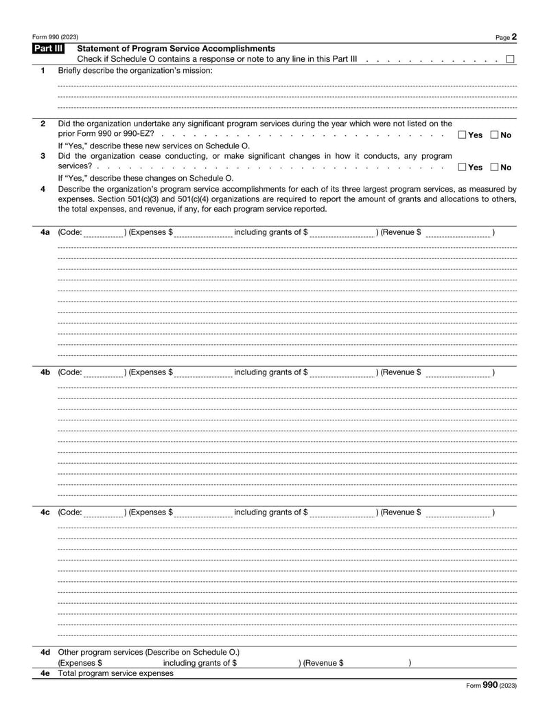 Large thumbnail of Form 990 - Jan 2023