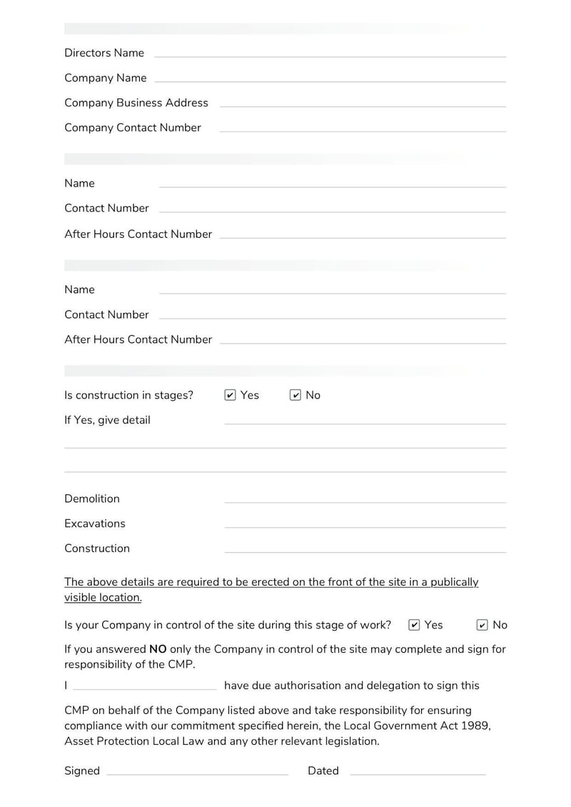 Large thumbnail of Construction Management Plan Template