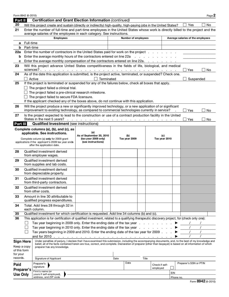 Large thumbnail of Form 8942 - Jun 2010