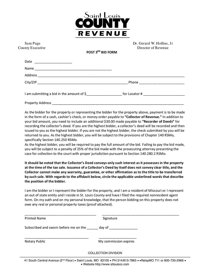 Large thumbnail of Post 3rd Sale Bid Form - Nov 2020