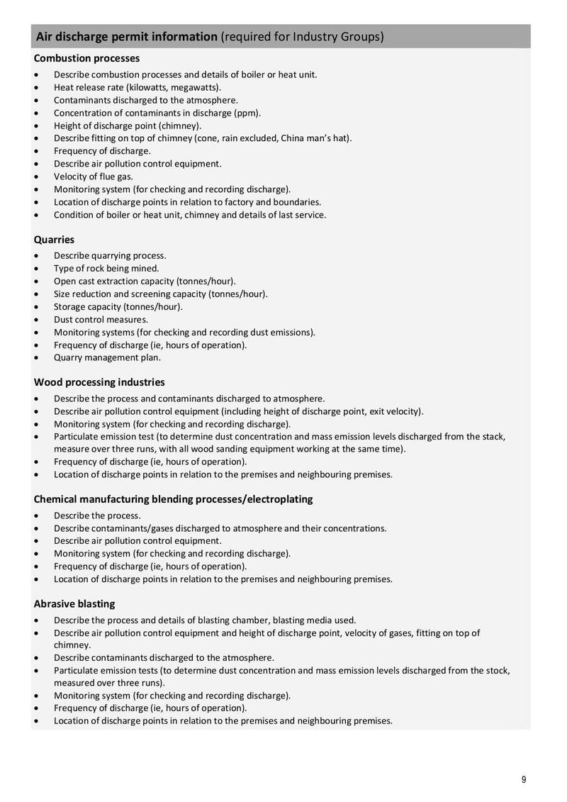 Large thumbnail of Form 5a Discharge Permit Application to Discharge Contaminants to Air - Mar 2021