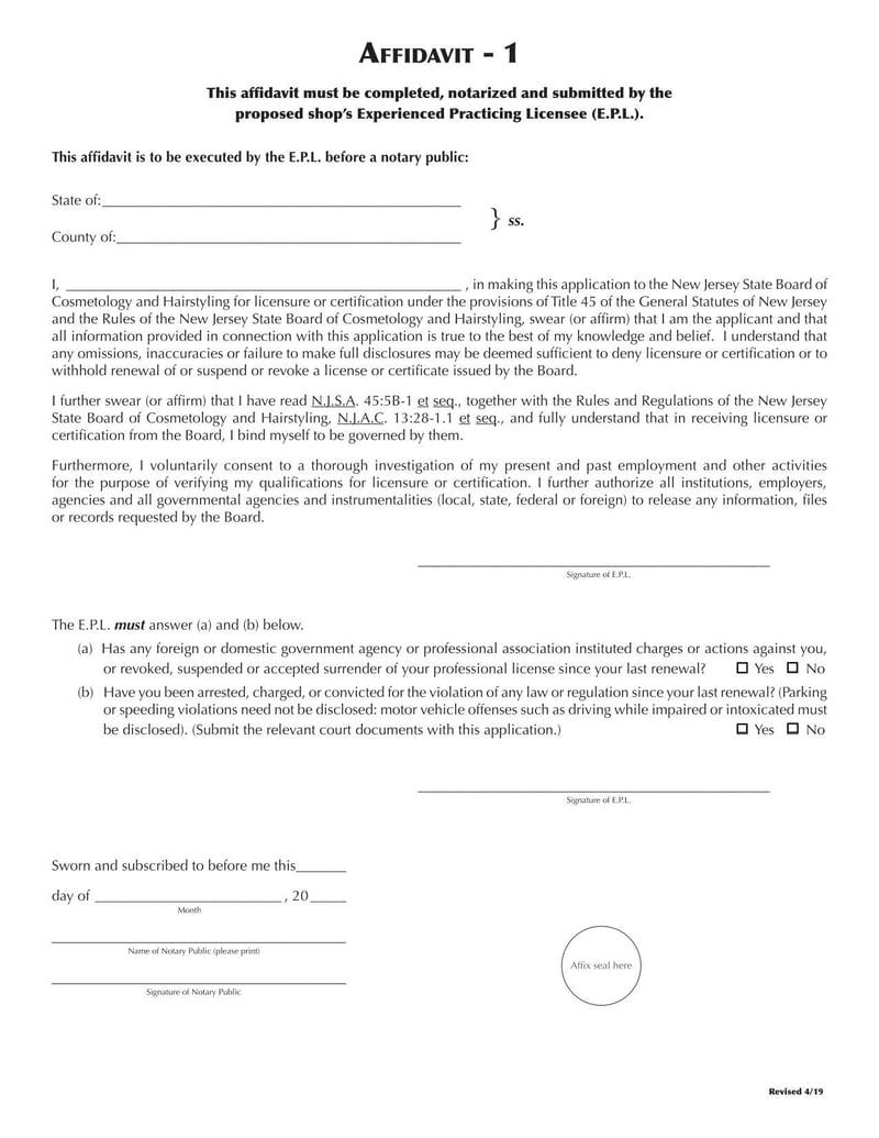 Large thumbnail of New Jersey Application for a License to Operate a New Shop, Relocate a Shop or to Transfer Ownership of a Shop