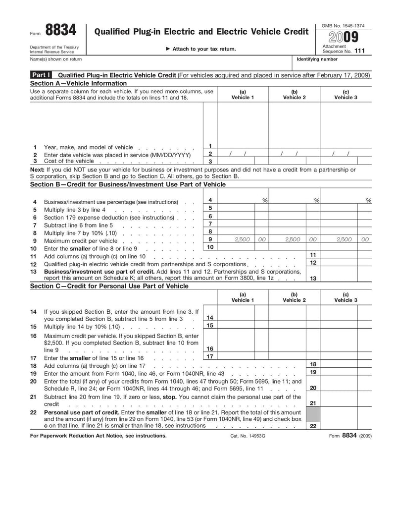 Large thumbnail of Form 8834 - Jan 2010