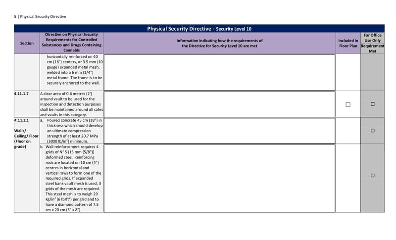 Large thumbnail of Physical Security Directive - Security Level 10 - Mar 2019