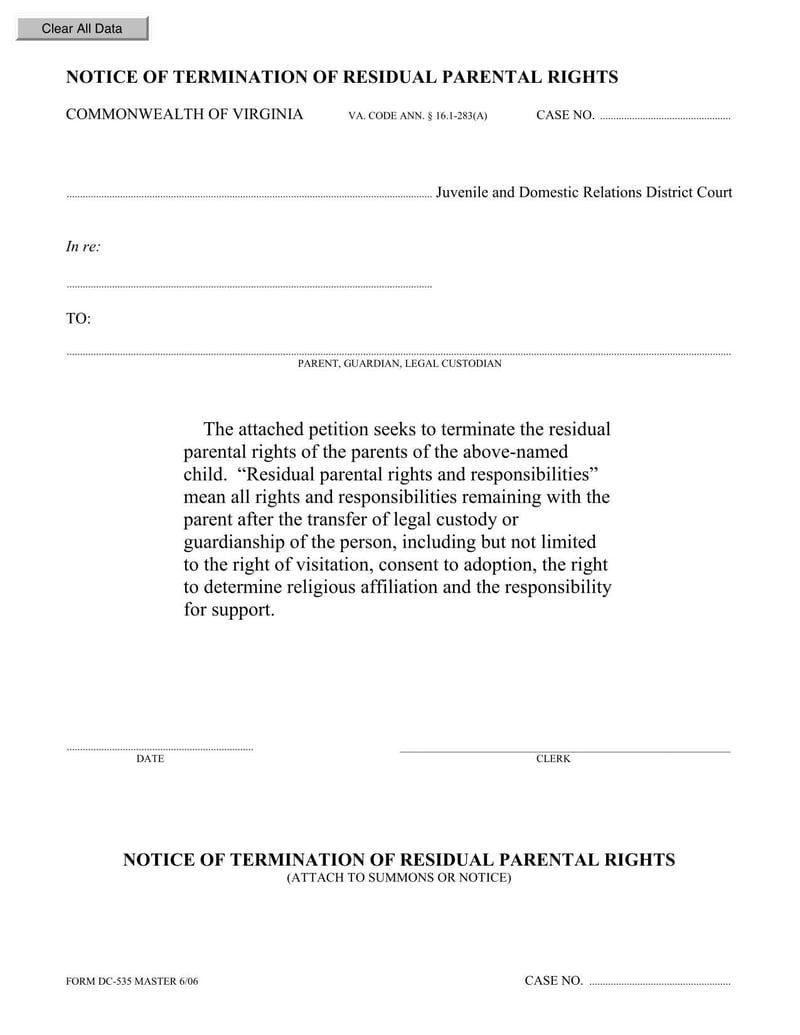 Large thumbnail of Form DC-535