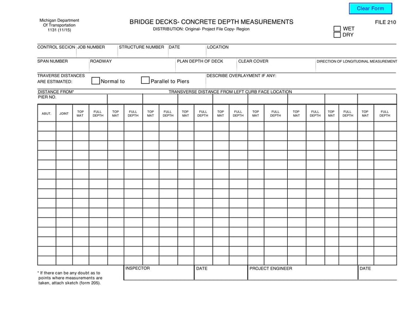 Large thumbnail of MDOT Form 1131