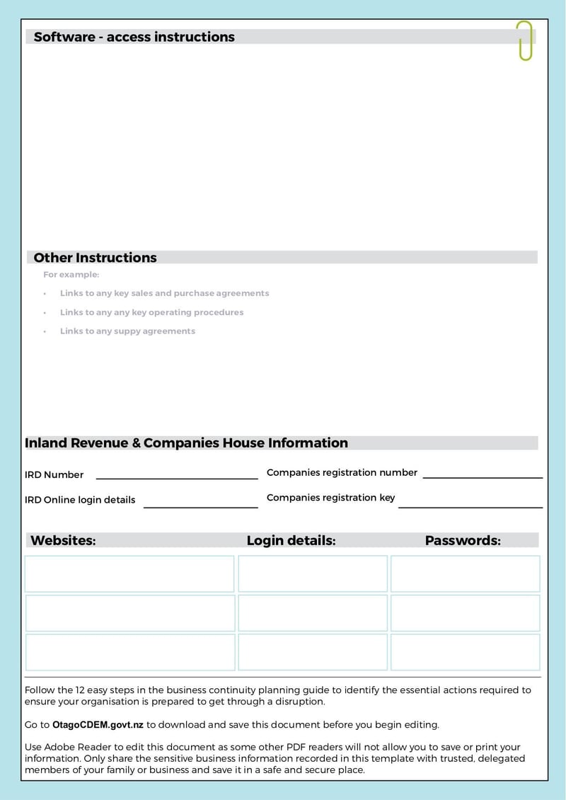 Large thumbnail of BCP Sensitive Business Information Template - Nov 2021