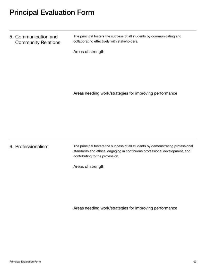 Large thumbnail of Principal Evaluation Template