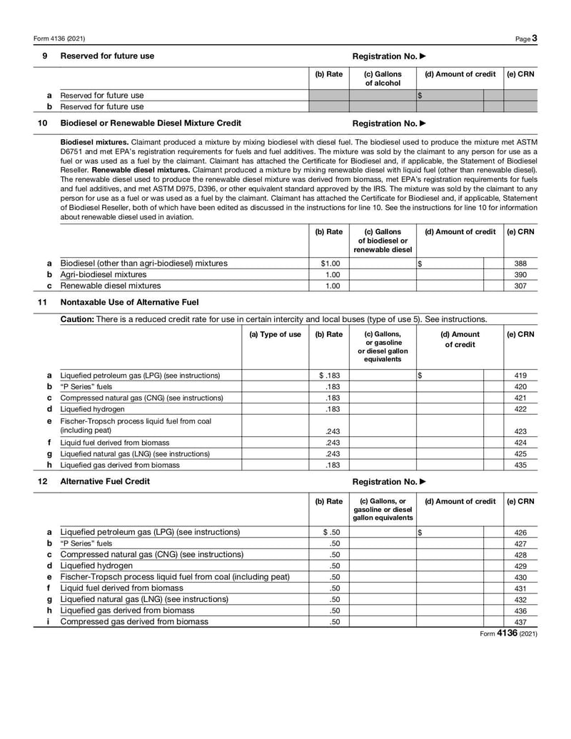 Large thumbnail of Form 4136 - Jan 2021
