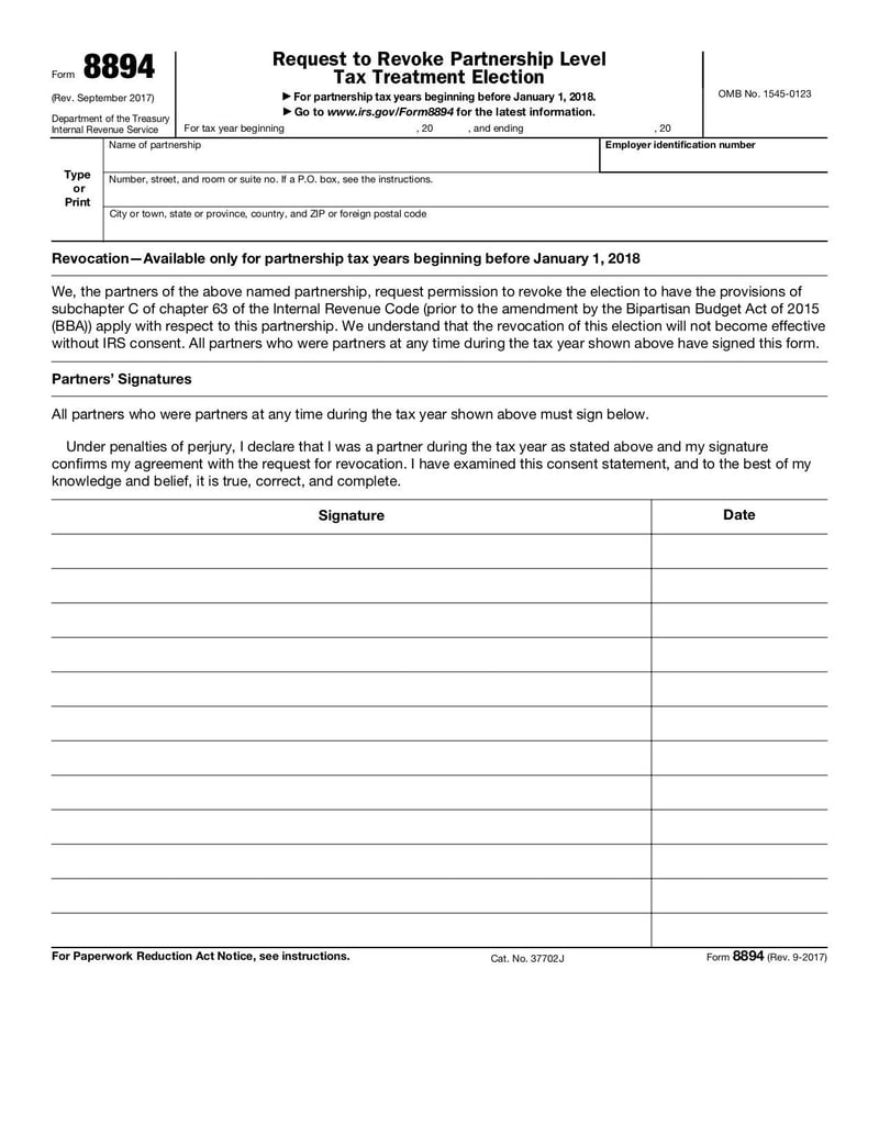 Large thumbnail of Form 8894 - Sep 2017