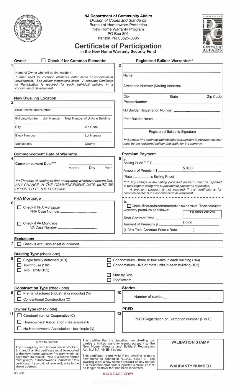 Large thumbnail of Certificate of Participation Form - Sep 2018