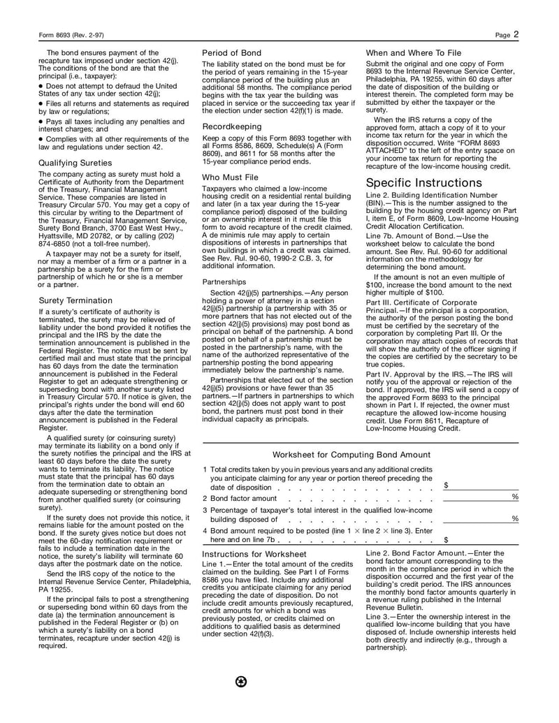 Large thumbnail of Form 8693 - Feb 1997