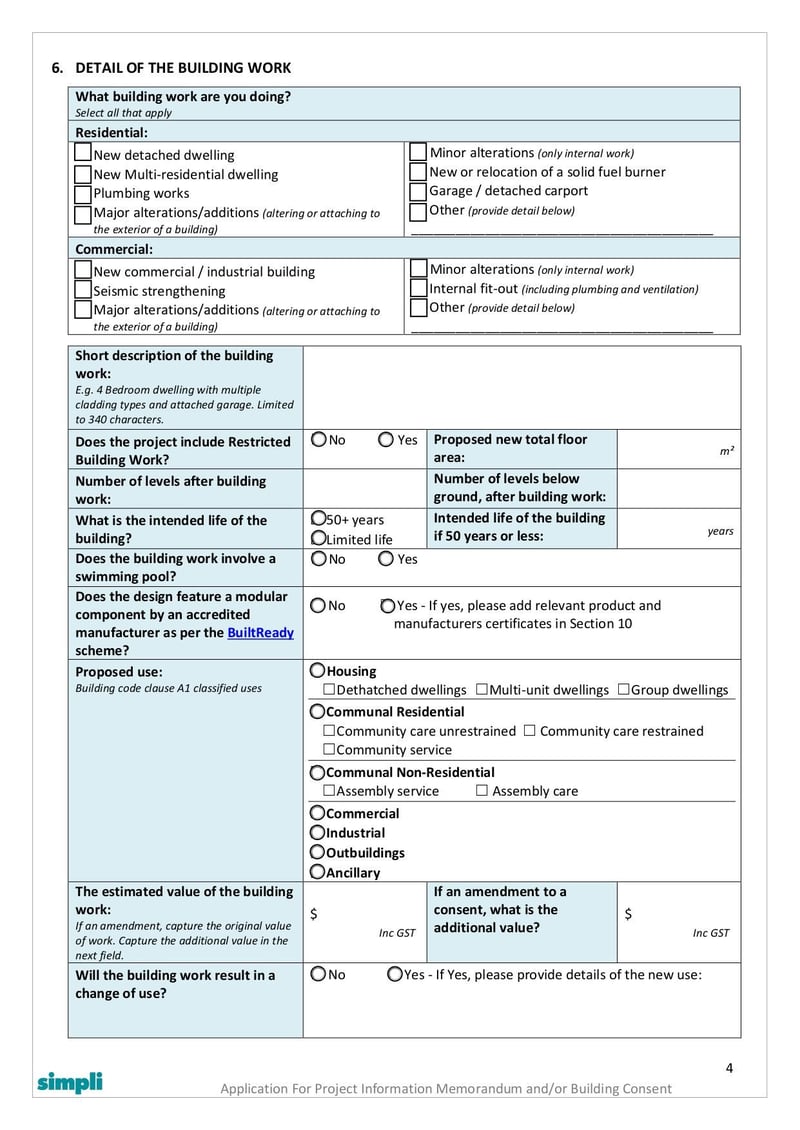 Large thumbnail of Building Consent Application Form 2 - Nov 2022