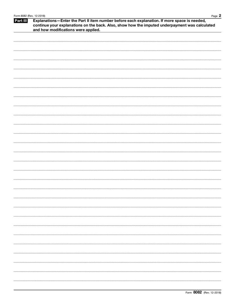 Large thumbnail of Form 8082 - Dec 2018