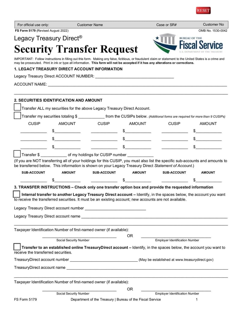 Large thumbnail of FS Form 5179 - Aug 2022