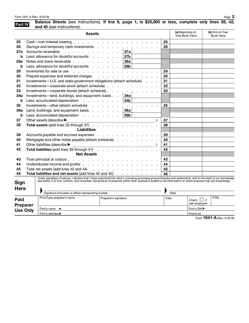 Large thumbnail of Form 1041-A - Sep 2018