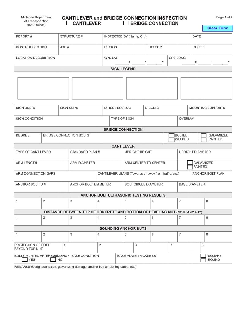 Large thumbnail of BRIDGE CONNECTION INSPECTION - Aug 2007