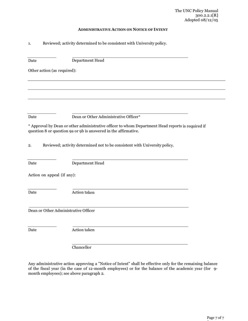 Large thumbnail of Notice of Intent to Engage in External Professional Activities for Pay - Mar 2018