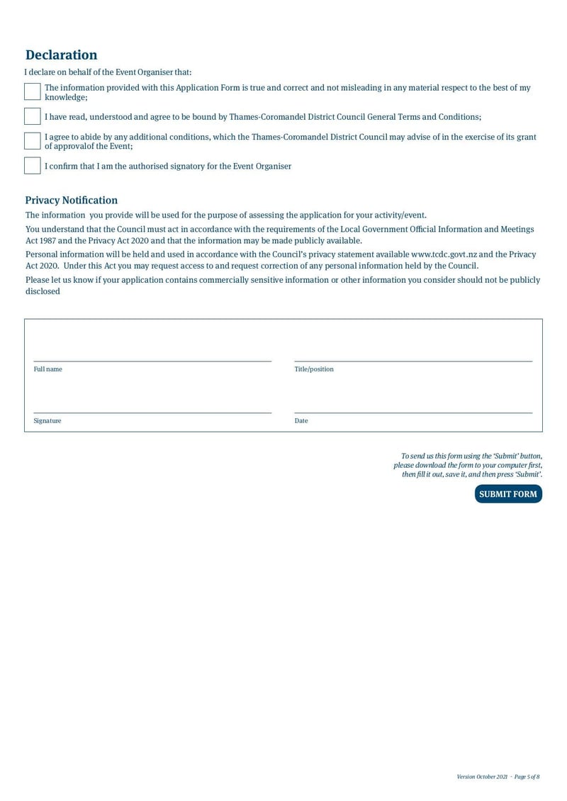Large thumbnail of Event Application Form - Oct 2021
