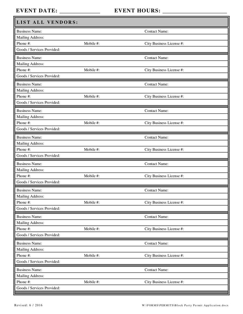 Large thumbnail of Block Party Application - Jun 2016