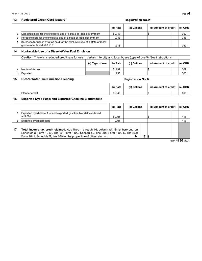 Large thumbnail of Form 4136 - Jan 2021