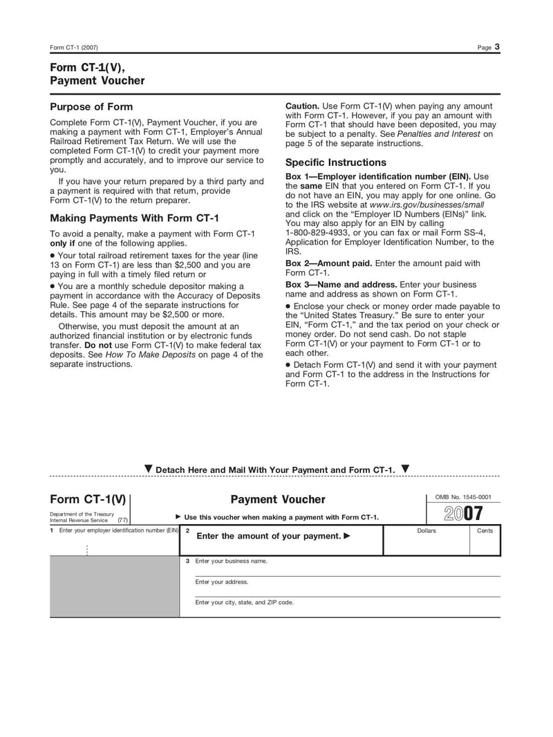 Large thumbnail of Form CT-1 - Jan 2007