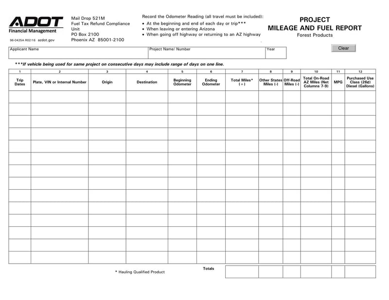 Large thumbnail of Form 96-0425A