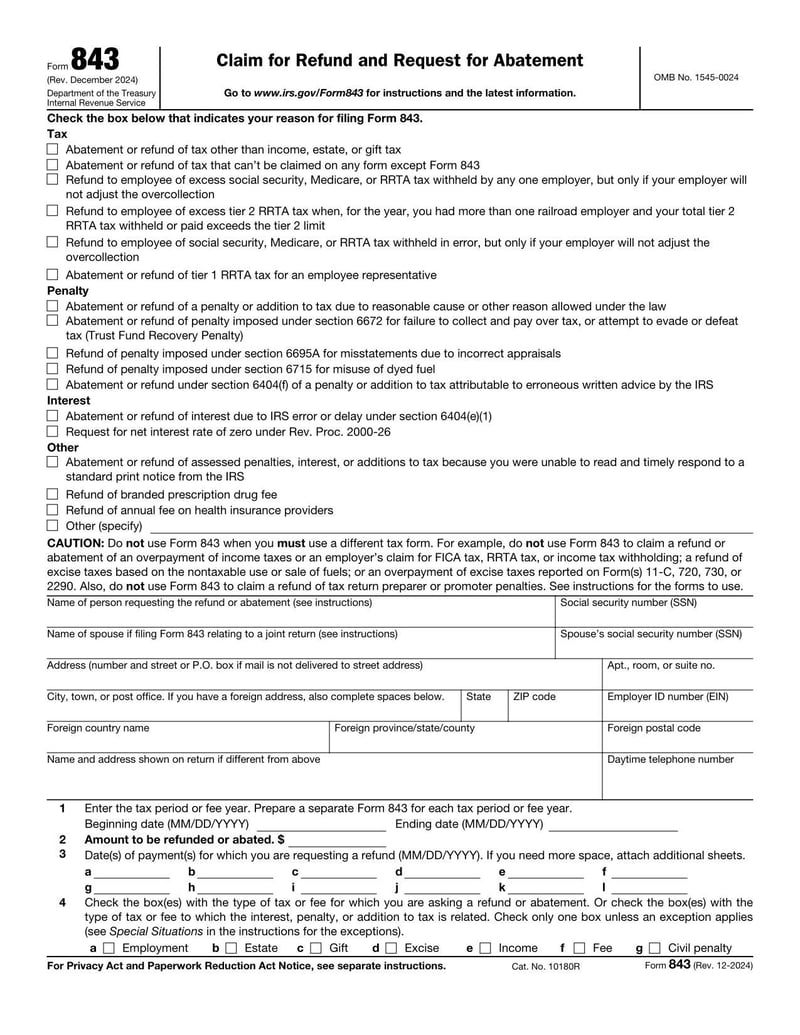 Large thumbnail of Form 843 - Dec 2024