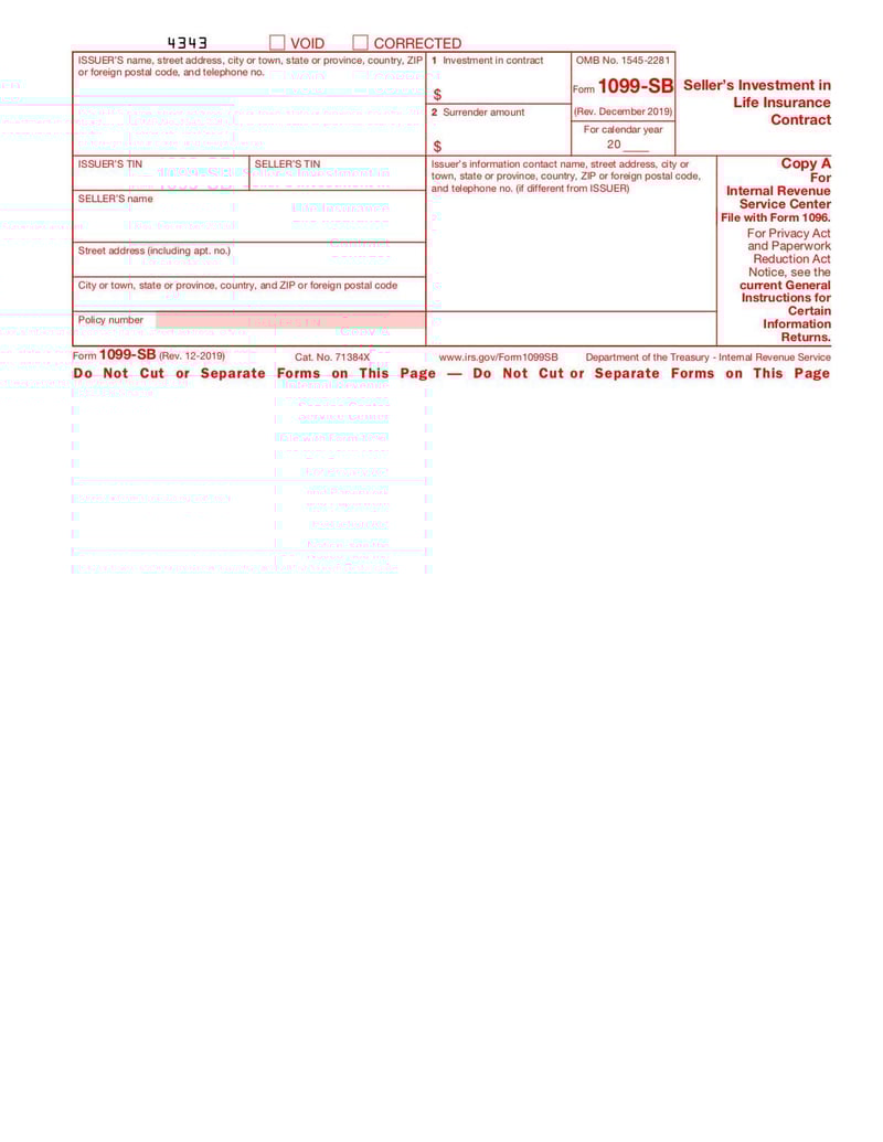 Large thumbnail of Form 1099-SB - Dec 2019