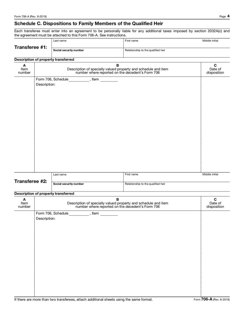 Large thumbnail of Form 706-A - Aug 2019