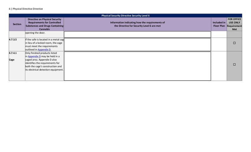 Large thumbnail of Physical Security Directive Security Level 6 - Mar 2019