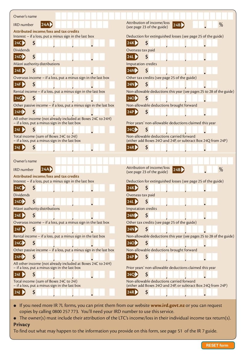 Large thumbnail of Form IR7L - Mar 2014