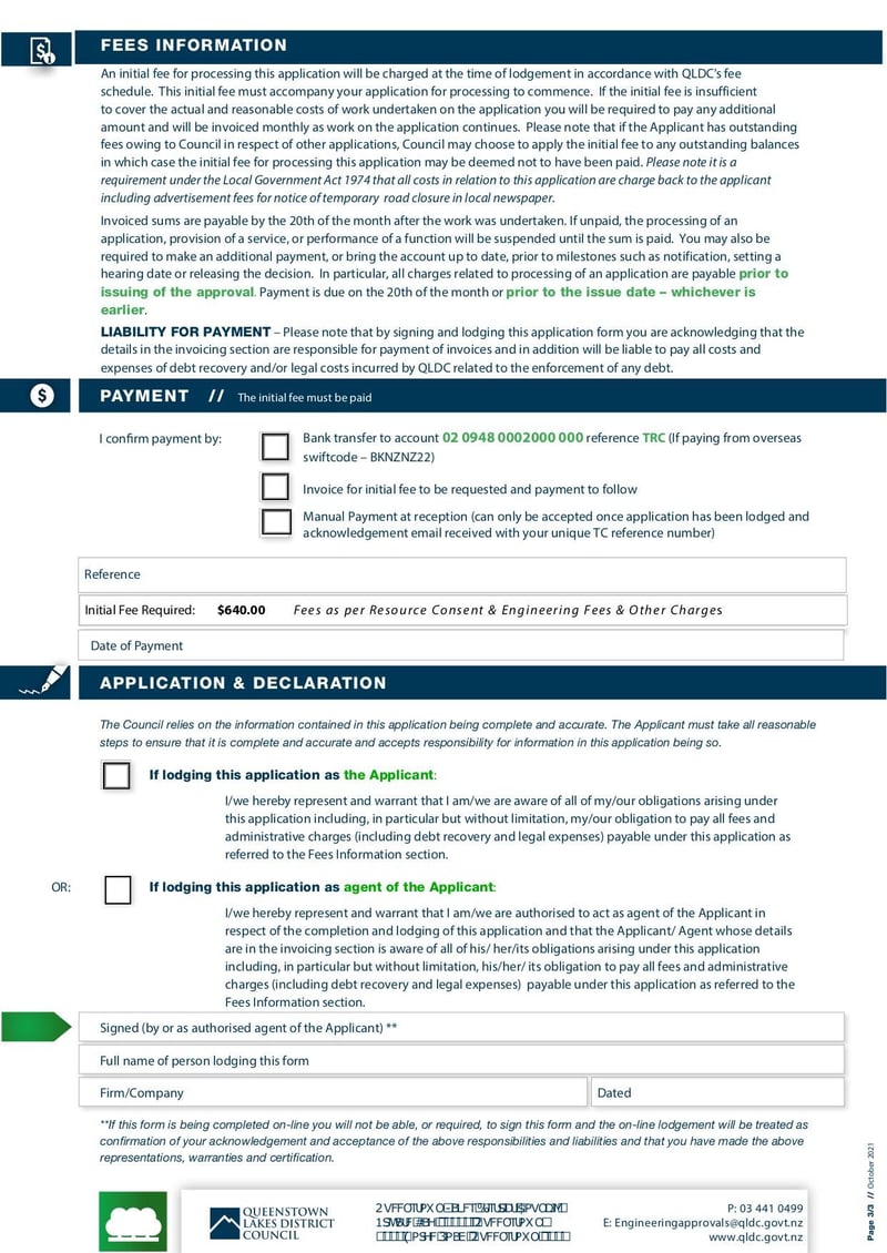 Large thumbnail of Temporary Road Closure Application Form - Oct 2021