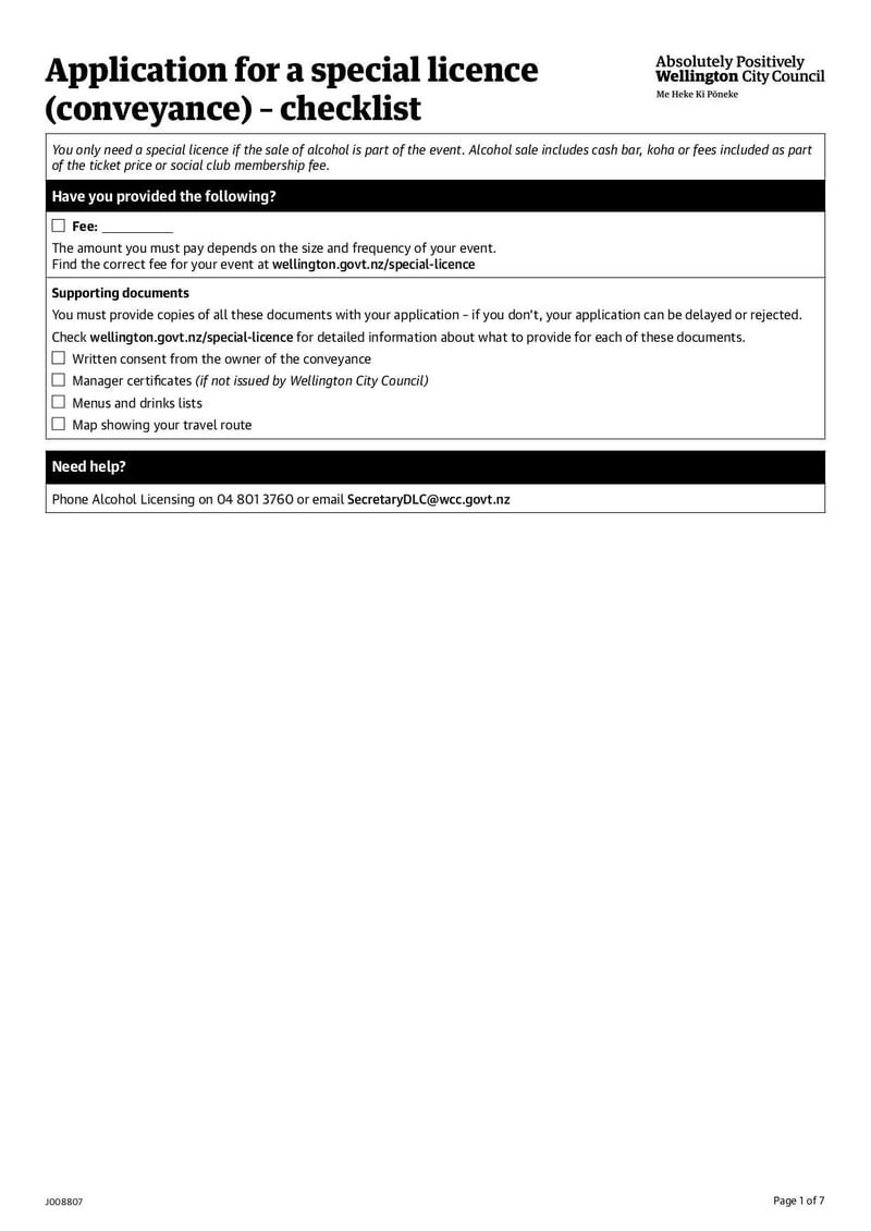 Large thumbnail of Special Licence Application Conveyance - May 2021