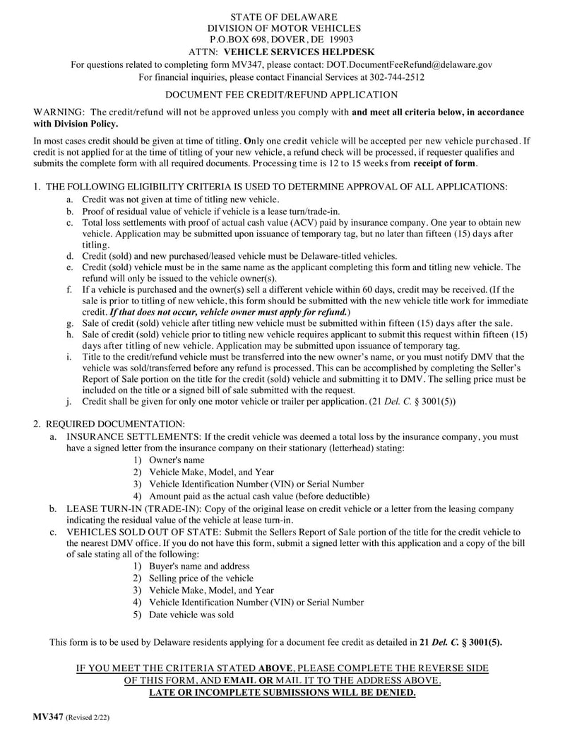 Large thumbnail of Form MV347 (Feb 2022)