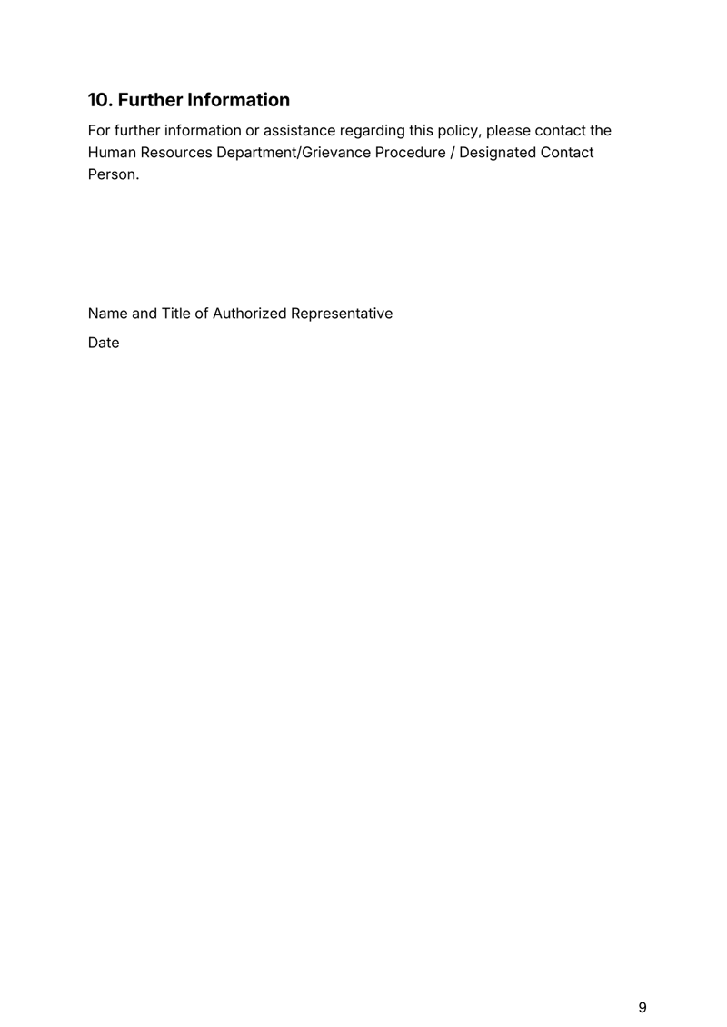 Anti-Bullying Policy for Australian workplaces addressing bullying, complaint procedures, compliance and employee protections