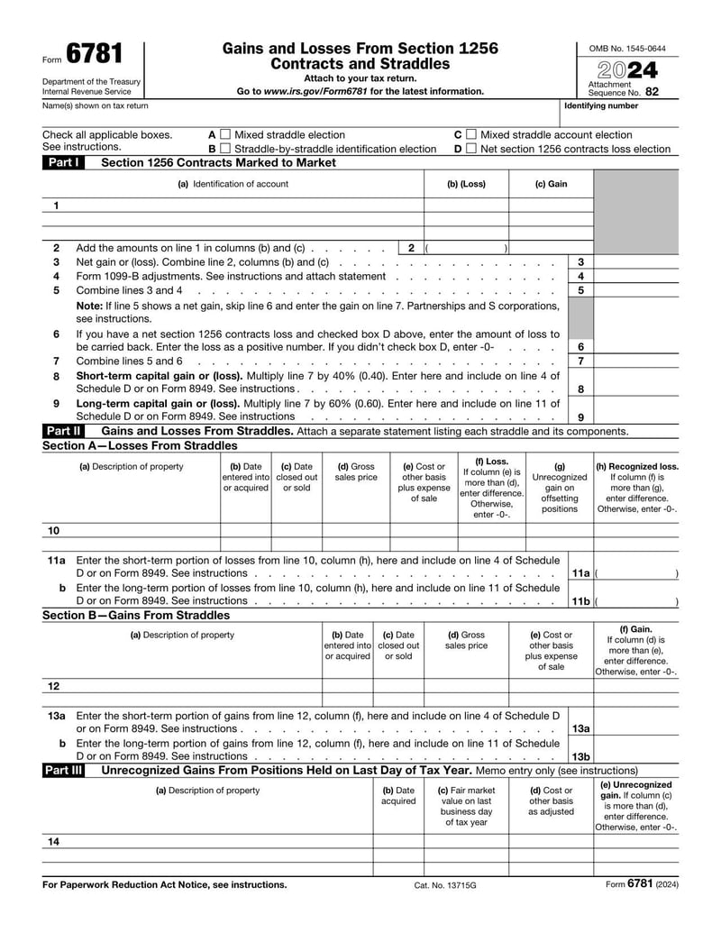 Large thumbnail of Form 6781 - 2024