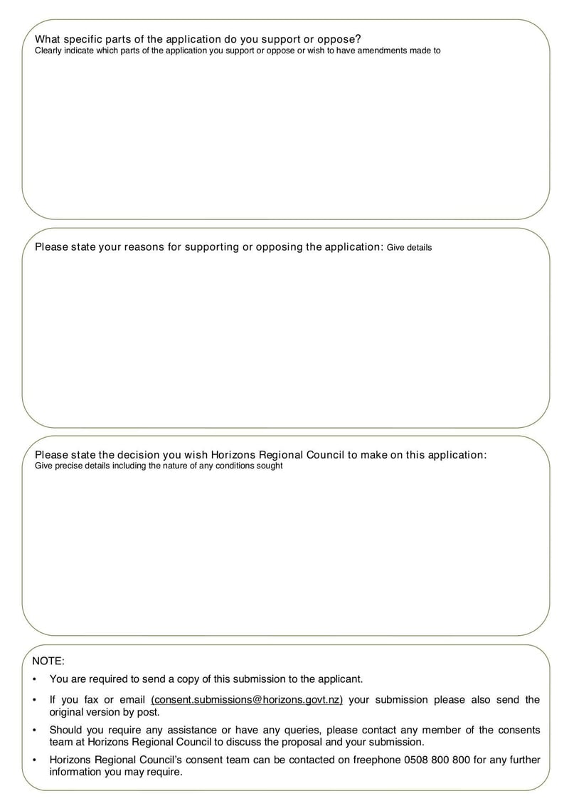 Large thumbnail of Submission on a Resource Consent Application - Feb 2016