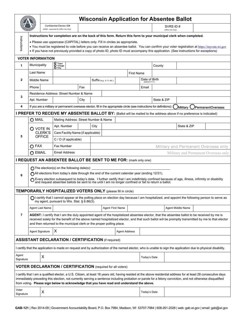Large thumbnail of Form GAB-121