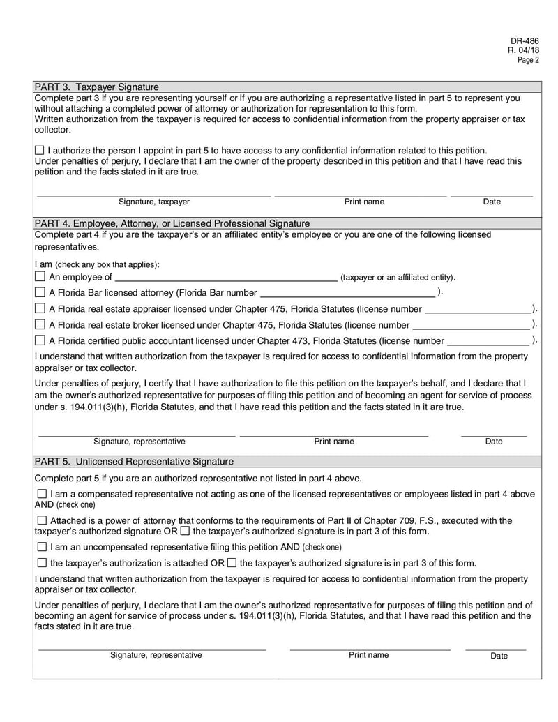 Large thumbnail of Form DR-486 - Apr 2018