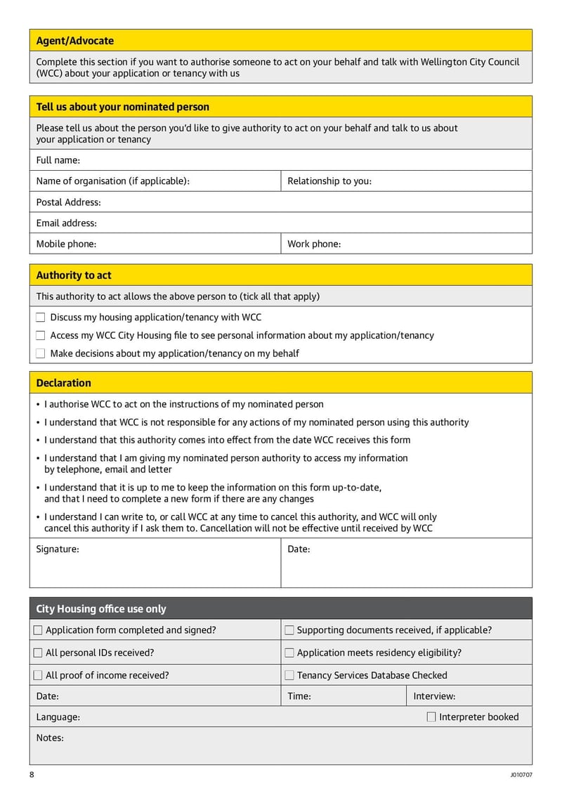 Large thumbnail of City Housing Application Form - May 2021