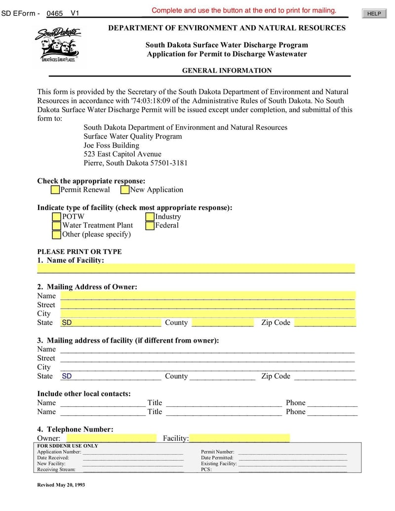 Large thumbnail of SD EForm - 0465 V1 - Mar 2021