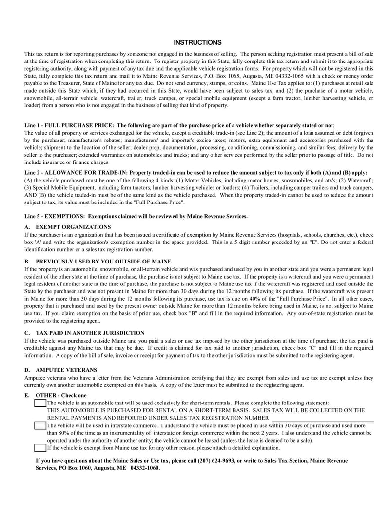 Large thumbnail of Form STMV6U (2013)