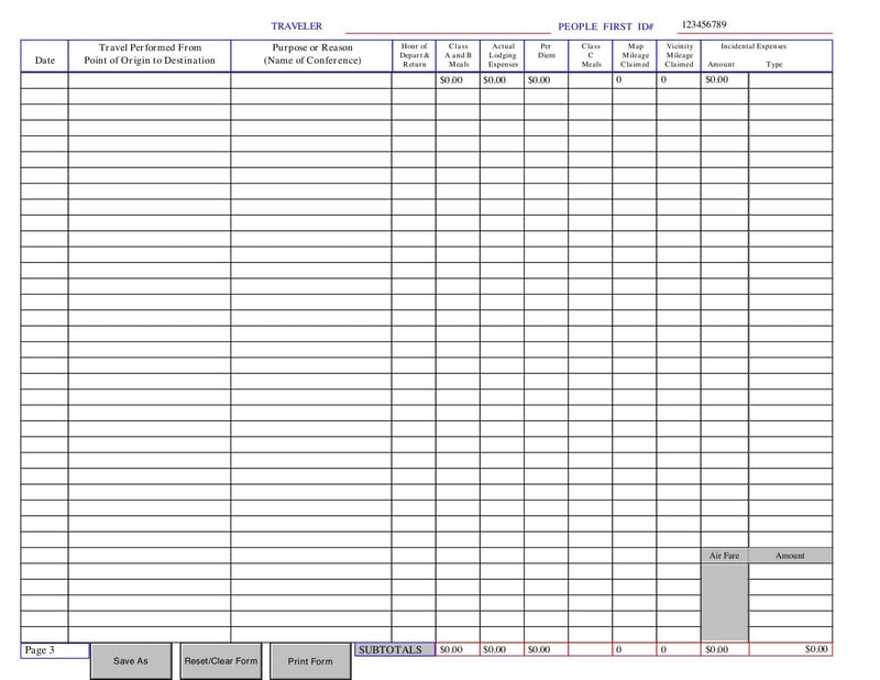 Large thumbnail of Travel Expense Reimbursement In-State - Dec 2015