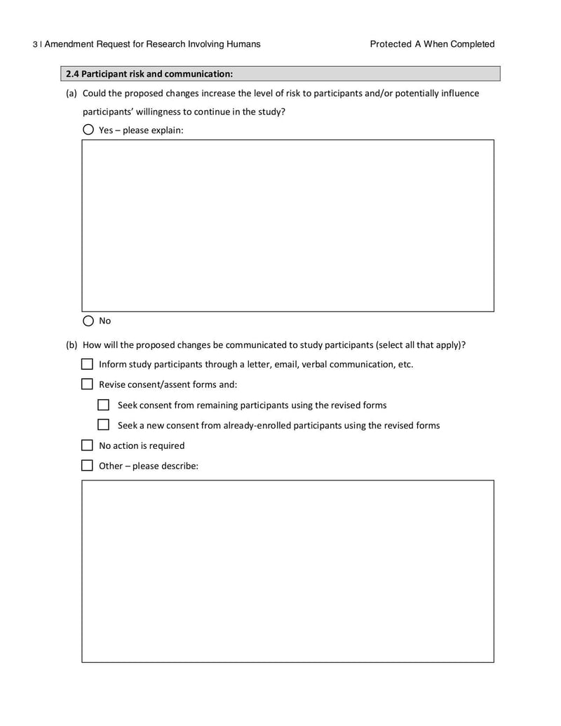 Large thumbnail of Amendment Request for Research Involving Humans - Mar 2022