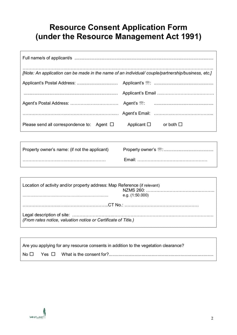 Large thumbnail of Application Form Vegetation Clearance - Nov 2017