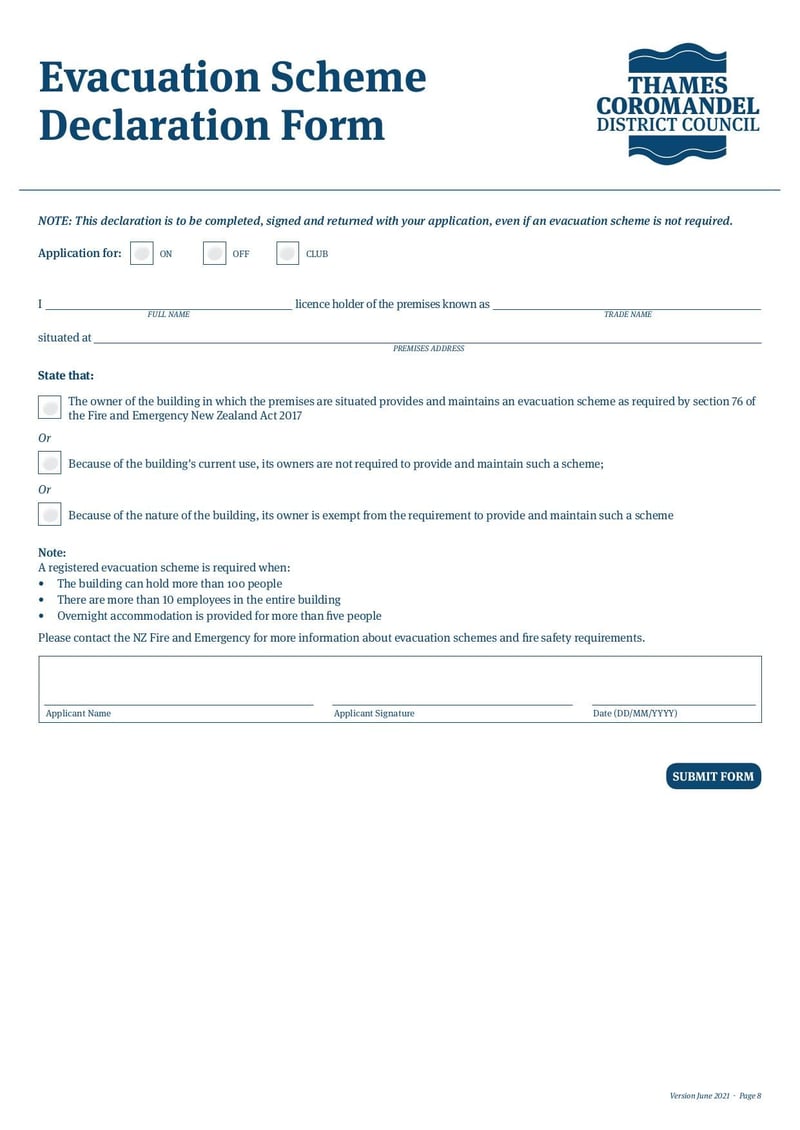 Large thumbnail of Alcohol On-Licence Application Form - Jun 2021